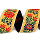 Polyester folk costume ribbon width 35mm - White (25 Meters)