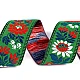 Polyester folk costume ribbon width 35mm - White (25 Meters)