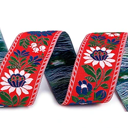 Polyester folk costume ribbon width 35mm - Light red (25 Meters)