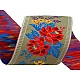 Polyester folk costume patterned ribbon width 55mm - Light red (1 Meter)