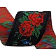 Polyester folk costume patterned ribbon width 55mm - Light red (1 Meter)