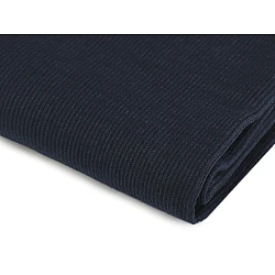 Elastic rib knit fabric - Dark blue (1 Meter)