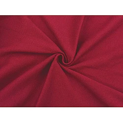 Elastic cotton fabric smooth / jersey knit, tubular - Dark red (1 Meter)