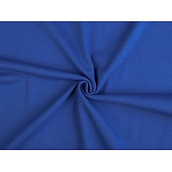 Elastic cotton fabric smooth / jersey knit, tubular - King blue (1 Meter)