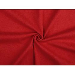 Elastic cotton fabric smooth / jersey knit, tubular - Red (1 Meter)