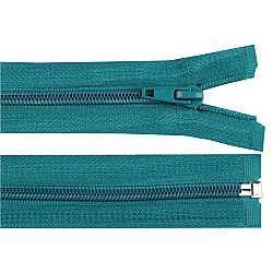 Nylon zipper, no 5, open-end 40 cm jacket pol - Green turquoise (1 Piece)