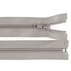Nylon zipper, no 5, open-end 40 cm jacket pol - Taupe (1 Piece)