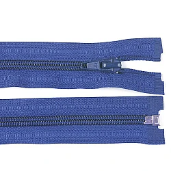 Nylon zipper, no 5, open-end 50 cm jacket pol - King blue (1 Piece)