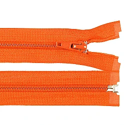 Nylon zipper, no 5, open-end 35 cm jacket pol - Orange (1 Piece)