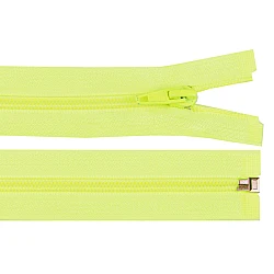 Nylon zipper, no 5, open-end 80 cm jacket pol - Yellow (1 Piece)