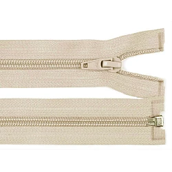 Nylon zipper, no 5, open-end 85 cm jacket pol - Cream (1 Piece)