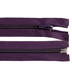 Nylon zipper, no 5, open-end 85 cm jacket pol - Dark violet (1 Piece)