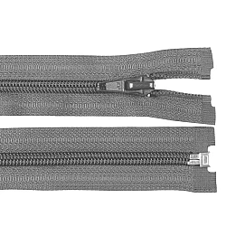Nylon zipper, no 5, open-end 85 cm jacket pol - Steel grey (1 Piece)