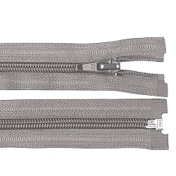 Nylon zipper, no 5, open-end 85 cm jacket pol - Pearl grey (1 Piece)