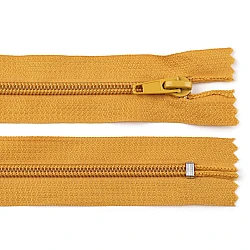 Nylon zipper, no 5, closed-end 18cm pol - Mustard (1 Piece)