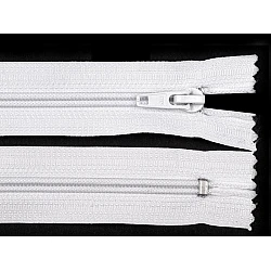 Nylon zipper, no 5, closed-end 18cm pol - White (1 Piece)