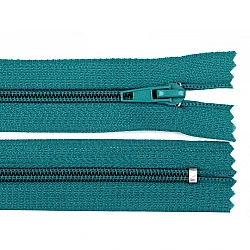 Nylon zipper, no 5, closed-end 18cm pol - Turquoise gree (1 Piece)
