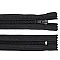 Nylon zipper, no 5, closed-end 18cm pol - Black (1 Piece)