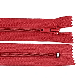Nylon zipper, no 5, closed-end 18cm pol - Red (1 Piece)
