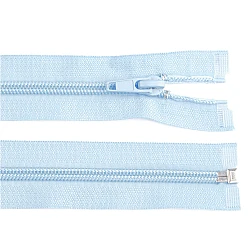 Nylon zipper, no 5, open-end 30 cm jacket - Blue ice (1 Piece)