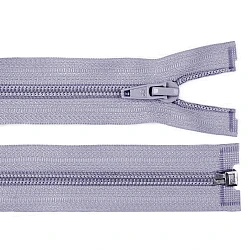 Nylon zipper, no 5, open-end 30 cm jacket - Grey violet (1 Piece)