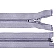 Nylon zipper, no 5, open-end 30 cm jacket - Steel grey (1 Piece)