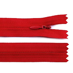 Invisible zipper no 3, length 40 cm - Red (1 Piece)