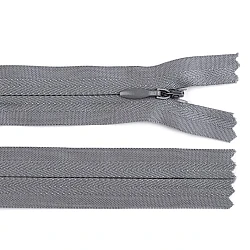 Invisible zipper no 3, length 50 cm - Grey (1 Piece)