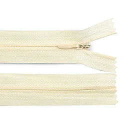 Invisible zipper no 3, length 50 cm - Cream lightest (1 Piece)