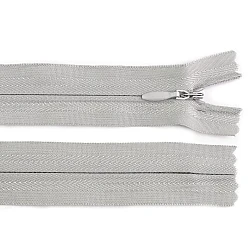 Invisible zipper no 3, length 60 cm - Lightgrey (1 Piece)
