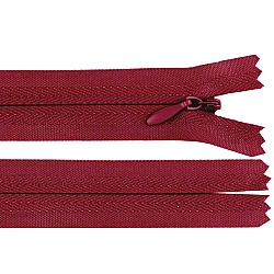 Invisible zipper no 3, length 60 cm - Bordeaux (1 Piece)