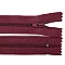Nylon zipper, no 3, length 20 cm pinlock - Bordeaux (1 Piece)