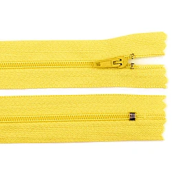 Nylon zipper, no 3, length 35 cm pinlock - Yellow (1 Piece)