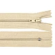 Nylon zipper, no 3, length 40 cm pinlock - Off white (1 Piece)