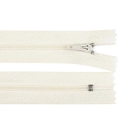 Nylon zipper, no 3, length 40 cm pinlock - Off white (1 Piece)