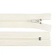Nylon zipper, no 3, length 40 cm pinlock - Off white (1 Piece)