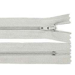 Nylon zipper, no 3, length 45 cm pinlock - Blue-grey (1 Piece)