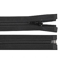 Nylon zipper, no 5, length 90 cm jacket - Black (1 Piece)