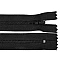 Nylon zipper no 3, length 12 cm autolock - Black (1 Piece)