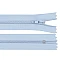 Nylon zipper no 3, length 12 cm autolock - Blue ice (1 Piece)
