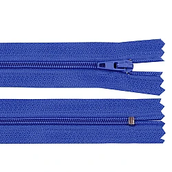 Nylon zipper no 3, length 14 cm autolock - King blue (1 Piece)
