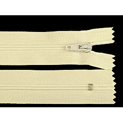 Nylon zipper no 3, length 16 cm autolock - Cream lightest (1 Piece)