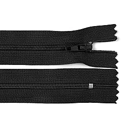 Nylon zipper no 3, length 16 cm autolock - Black (1 Piece)