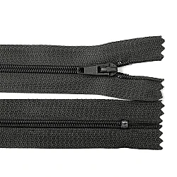 Nylon zipper no 3, length 20 cm autolock - Coal grey (1 Piece)