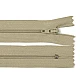 Nylon zipper no 3, length 20 cm autolock - Taupe (1 Piece)