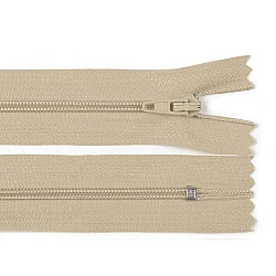 Nylon zipper no 3, length 20 cm autolock - Cream (1 Piece)