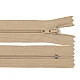 Nylon zipper no 3, length 20 cm autolock - Taupe (1 Piece)