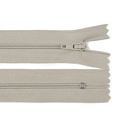 Nylon zipper no 3, length 20 cm autolock - Taupe (1 Piece)
