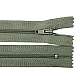 Nylon zipper no 3, length 20 cm autolock - Taupe (1 Piece)