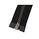 Antique brass zipper ykk no 5, length 70 cm, jacket - Black (1 Piece)